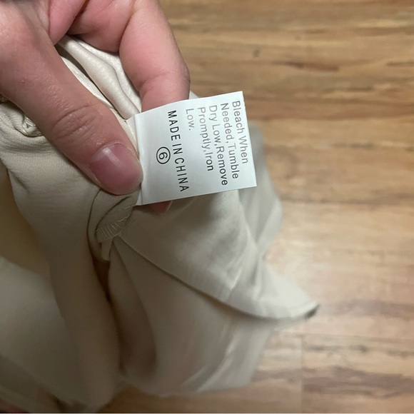 SHEIN Cream Cut Out Women’s Maxi Dress Blue and Black Straps Size 2 - Picture 3 of 12